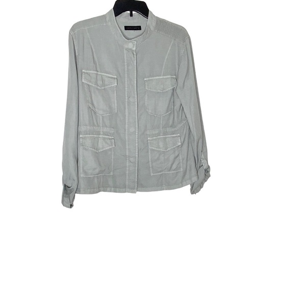 SANCTUARY long sleeve safari jacket with front pockets. Size M - Picture 4 of 8